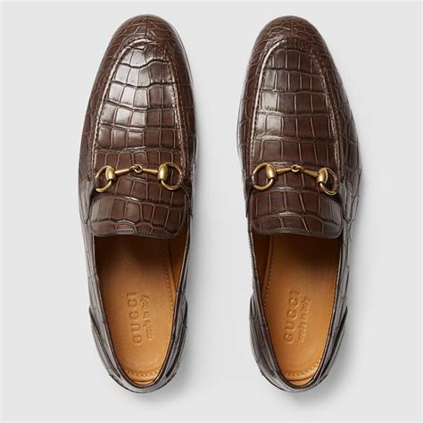 Men's Gucci Jordaan crocodile loafer 